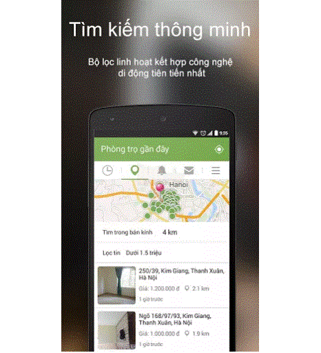 Tìm nhà trọ thời di động với ứng dụng thuần Việt 2