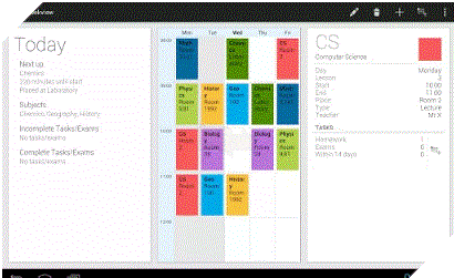 Timetable tạo thời khóa biểu trên điện thoại Android