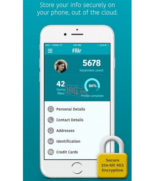 Điền biểu mẫu tự động trên iPhone với Fillr 2
