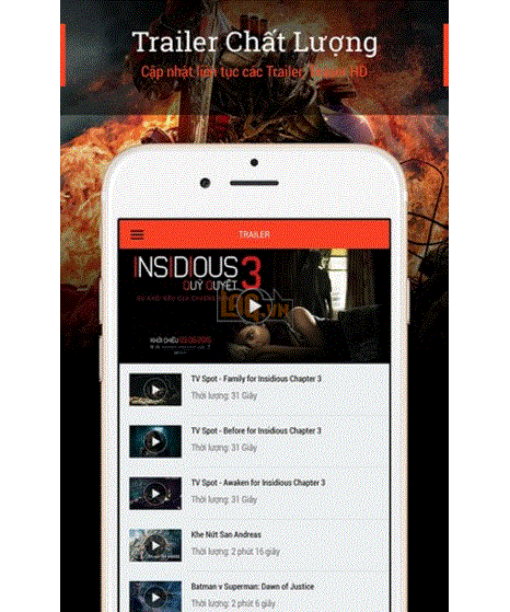 Hướng dẫn đặt vé xem phim qua di động với 123Phim.  3