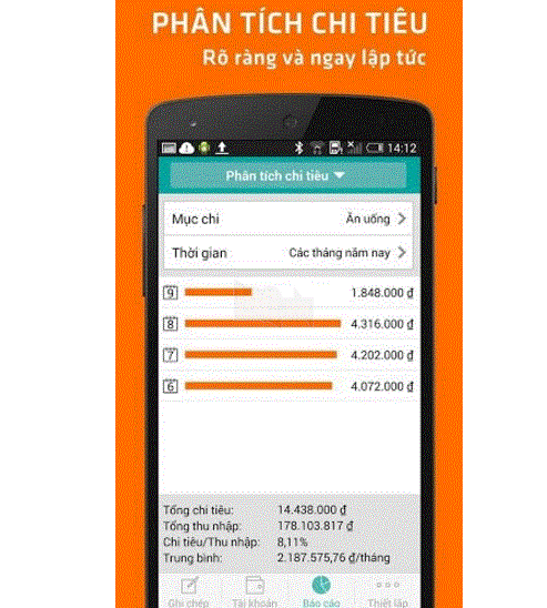 Quản lý thu chi trên Android cùng phần mềm thuần Việt MISA  2