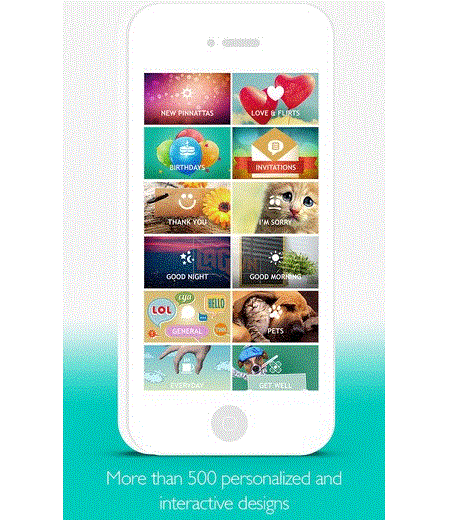 Gửi thiệp điện tử trên điện thoại với Pinnatta 2