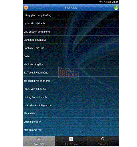 Sách Audio Kho sách nói thuần Việt trên Android