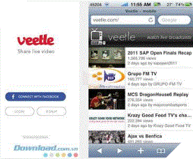 Ứng dụng xem bóng đá trực tiếp tren Iphone.  2