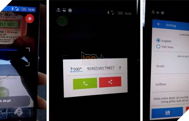 Ứng dụng nạp thẻ điện thoại bằng cách chụp thẻ