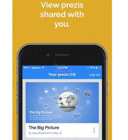 Prezi Viewer: Tạo các bản trình chiếu từ xa 2