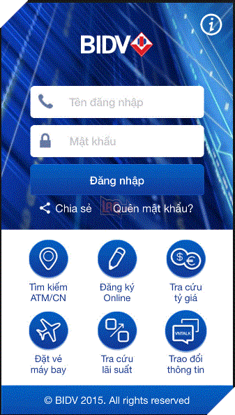 BIDV Smart Banking: Ứng dụng trên di động của ngân hàng BIDV