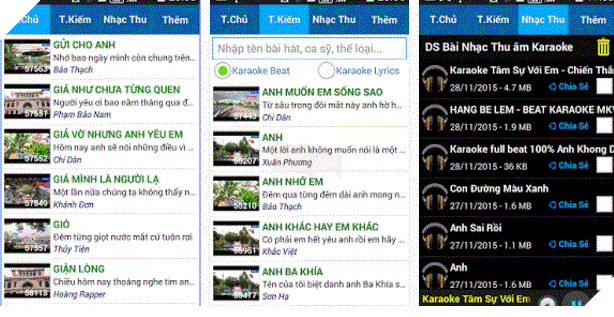 Việt Karaoke: Biến điện thoại Android thành máy hát Karaoke