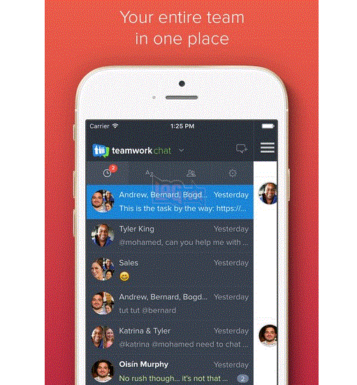 Top 4 ứng dụng chat nhóm trên iOS.  3