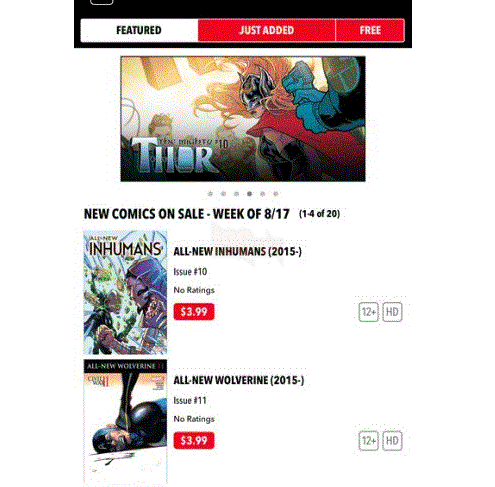 Đọc truyện tranh siêu anh hùng miễn phí với ứng dụng Marvel Comics.  2