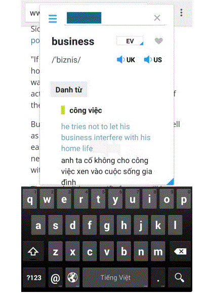 Top 4 ứng dụng tra từ điển Anh Việt di động 2