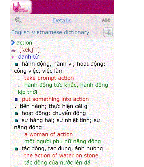 Top 4 ứng dụng tra từ điển Anh Việt di động 3