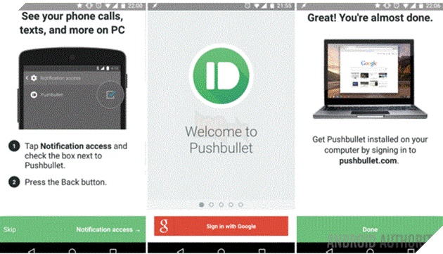 Ứng dụng Pushbullet nhận thông báo của thiết bị Android trên máy tính.  2