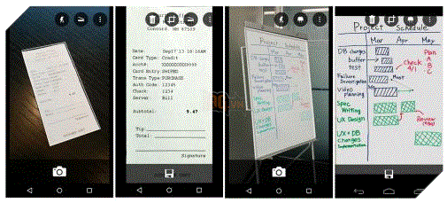 Scan tài liệu trên smartphone bằng Microsoft Office Lens. 