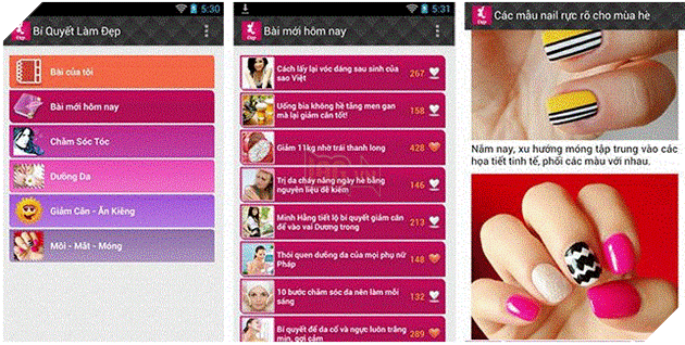 Ứng dụng giúp làm đẹp cho các nàng.  3