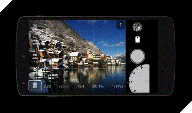 AZ Camera - Ứng dụng giúp điện thoại chạy Android Lollipop thành một chiếc DSLR. 