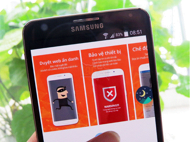 Trình duyệt mobile thương hiệu Việt Yolo có khả năng cảnh báo web “độc”. 