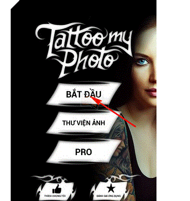 Tattoo my Photo: Tạo hình xăm giả trên Android. 