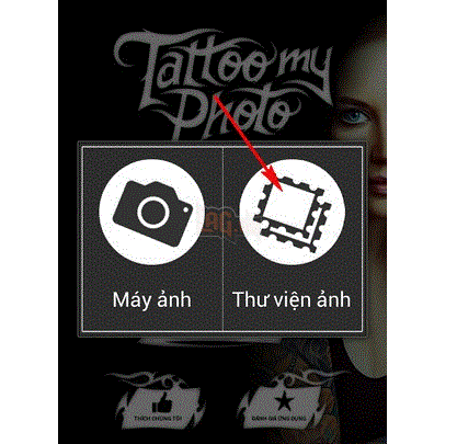 Tattoo my Photo: Tạo hình xăm giả trên Android.  2