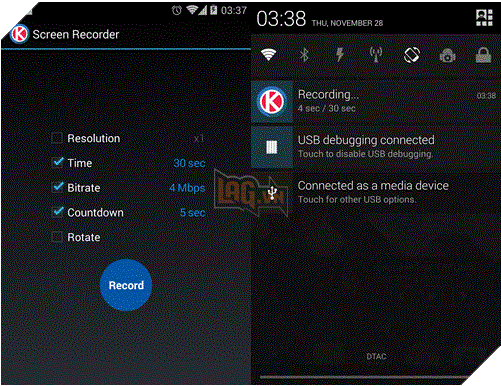 Ứng dụng chụp ảnh quay phim màn hình cho Android 