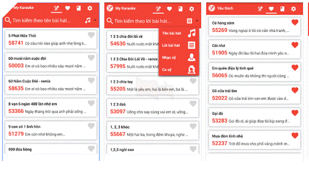 My Karaoke - Mã số karaoke bỏ túi