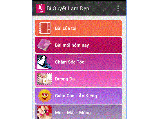 Ứng dụng làm đẹp - Bí quyết chăm sóc da.  2