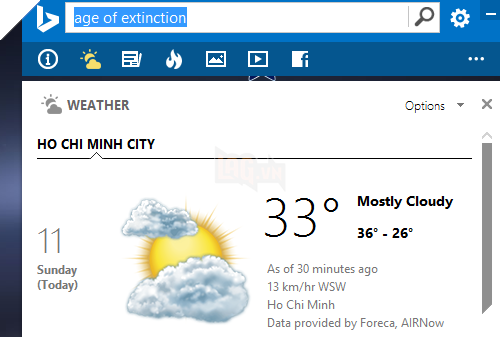 Bing Desk giúp tìm hình nền đẹp và phim nhanh