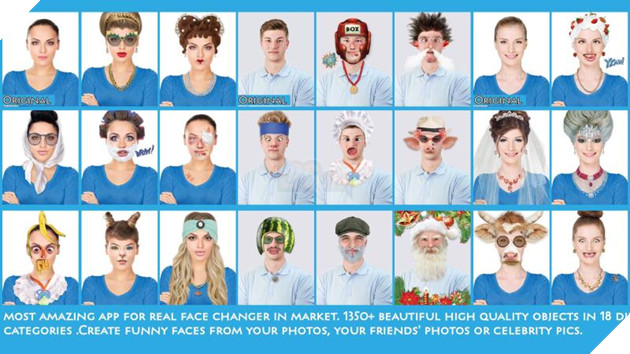 Create A New Face: Ứng dụng chỉnh sửa ảnh vui nhộn dành cho người dùng Windows Phone