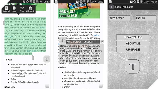 Dịch thuật nhanh chóng và tiện lợi với Inapp Translator 2