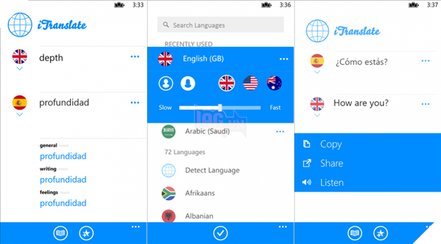 iTranslate ứng dụng dịch thuật hay cho Windows Phone 8 và Windows 8 2