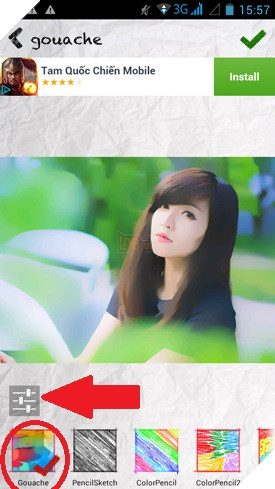 Sketch Guru- ứng dụng vẽ chân dung từ ảnh thật 5