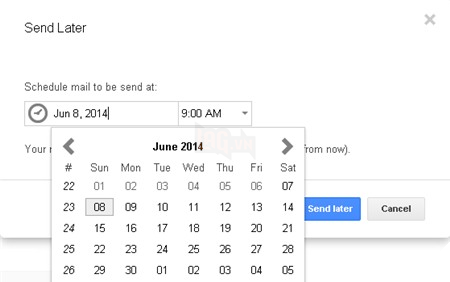 SndLatr: thiết lập lịch gửi thư tự động 2