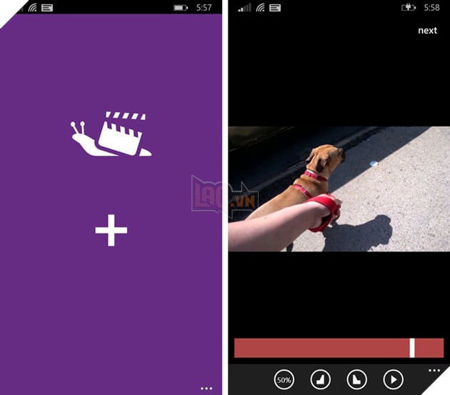 Tạo slow motion video với ứng dụng Slowly của Windows Phone 8.1 2