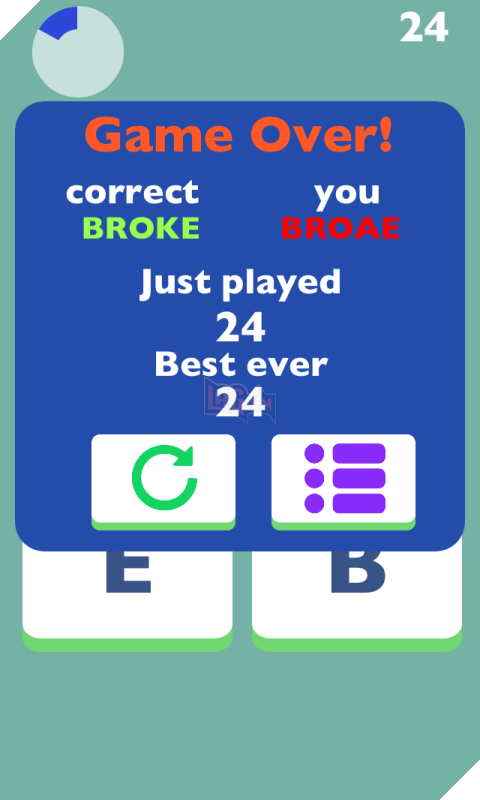 Trắc nghiệm tiếng Anh đơn giản với Spelling Rush 4