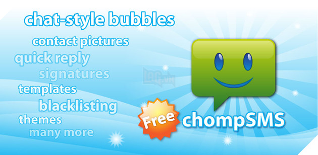 Ứng dụng ChompSMS nhắn tin chuyên nghiệp