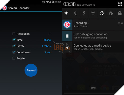 Ứng dụng chụp ảnh quay phim màn hình cho Android