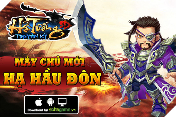 Hổ Tướng Truyền Kỳ khai mở máy chủ Hạ Hầu Đôn, phát tặng Vipcode