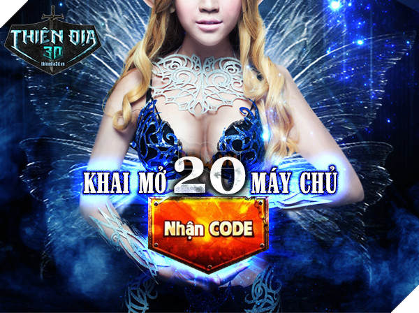 Thiên Địa 3D tặng VIPcode 200 Vcoin nhân dịp mở server mới