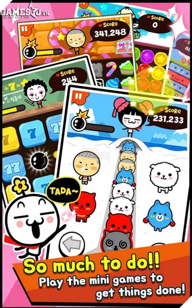 Điểm hấp dẫn của các mini-game trong trò chơi đó là độ tương tác