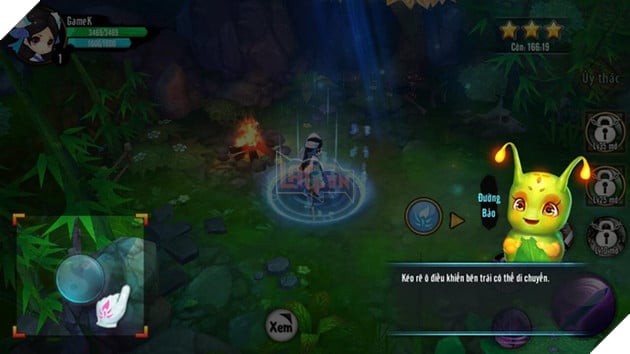 
Khi mới vào game, nhân vật Đường Bảo sẽ là bạn đồng hành chỉ dẫn bạn từng bước làm quen với trò chơi.
