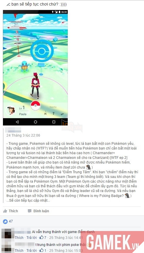 Không hiểu sao Pokemon GO hay thế mà vẫn có nhiều người Việt chê bai
