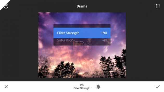 Bạn có thể vuốt vào tấm ảnh để tùy chỉnh lại theo ý thích