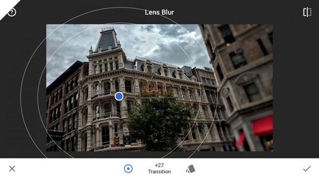 Để làm mờ hậu cảnh, làm tác phẩm có điểm nhấn hơn. Hãy thử Lens Blur của Snapseed,rất bá đạo bỏ xa VSCO Cam hoặc Instagram