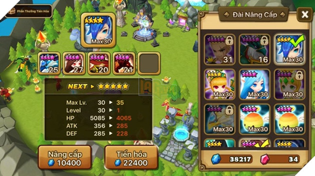 Tiến hóa quái thú Summoners War