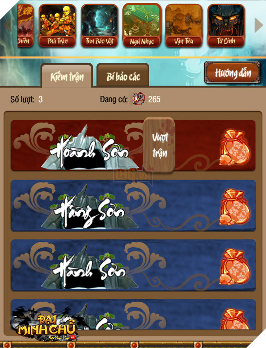 
5 ải cần phải vượt qua
