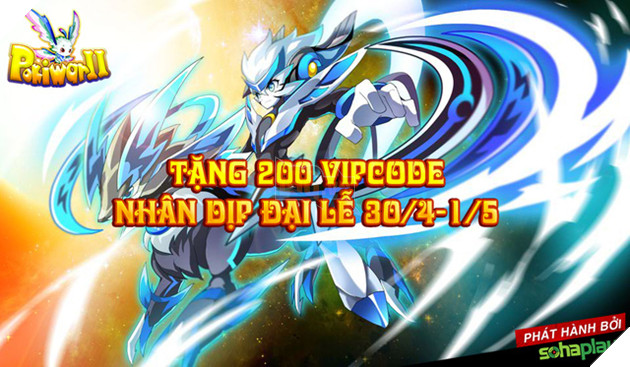 SohaPlay tặng 200 VIPCode Webgame Pokiwar