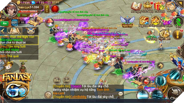 Fantasy GO có số lượng hoạt động hàng ngày cực kì lớn