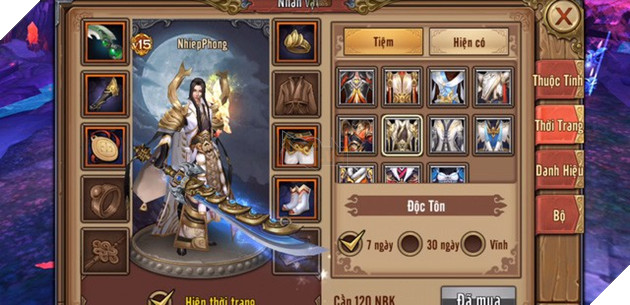 Phong Vân 3D Mobile: Một số trang phục ingame trước ngày ra mắt 2