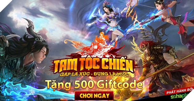 SohaPlay tặng 500 giftcode Webgame Tam Tộc Chiến