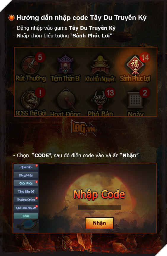 Tặng 700 Gift Code Tây Du Truyền Kỳ nhân dịp mở cửa tại Việt Nam